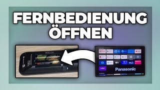 Panasonic TV Fernbedienung öffnen  geht nicht  Tutorial [upl. by Adliw188]