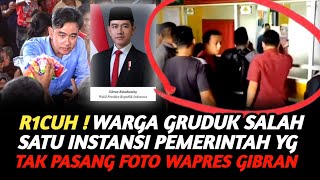 R1CUH  WARGA GRUDUK SALAH SATU INSTANSI PEMERINTAH YG TIDAK MAU PASANG FOTO WAPRES GIBRAN [upl. by Epoh]