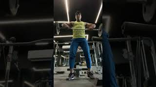 Upright barbell row shoulderexercise gymmotivation reels [upl. by Oliviero]