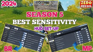 Best Sensitivity Settings in Cod Mobile Season 5  br sensitivity codm 2024  codm br settings [upl. by Marentic]