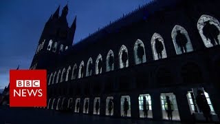 Passchendaele 100 Stunning light display marks anniversary  BBC News [upl. by Hathaway687]