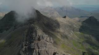 Am Basteir Cuillin Ridge Isle of Skye by Drone [upl. by Ulysses757]