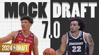 2024 NBA Mock Draft 70  The First Round [upl. by Errised]