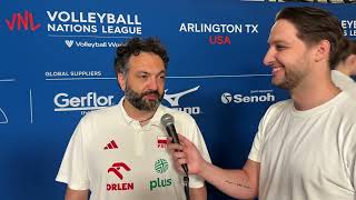 🇵🇱 Coach Stefano Lavarini  Poland vs Serbia  2024 VNL Arlington [upl. by Eraste112]