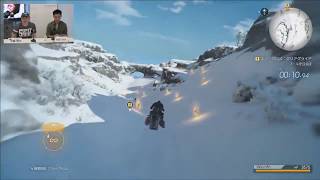 FINAL FANTASY XV  Episode Prompto DLC Snowboard Driving Minigame [upl. by Goody]