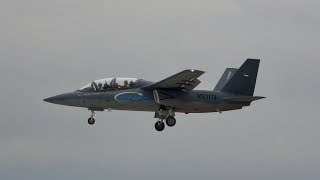 Textron Scorpion AirLand Cessna E530 arrival at RIAT 2017 AirShow N531TA [upl. by Phipps123]