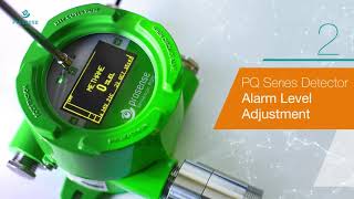 Prosense PQD Series Gas Detector  Alarm Level Adjustment [upl. by Hodges]