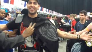 AAB777 tries on the Roman Reigns Shield vest [upl. by Coney]