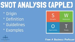 SWOT Analysis Apple  Definition Tips Example  From A Business Professor SWOT [upl. by Rosane]