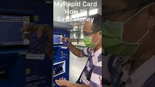 How to save money in myrapid card in KL 吉隆坡地鐵卡 MRT卡 [upl. by Yetsirhc]