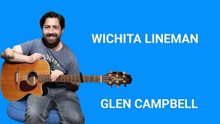 How to play Wichita Lineman Glen Campbell  Guitar Lesson [upl. by Esirtal]