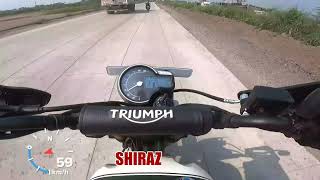 Triumph Scrambler 400 X GPS TOP SPEED  RIDE QUALITY on ROUGH ROADS  SPEEDO ERROR [upl. by Esele]