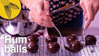 Rum balls recipe—decadent chocolatey rumsoaked treats for the holidays ahead [upl. by Hunley]