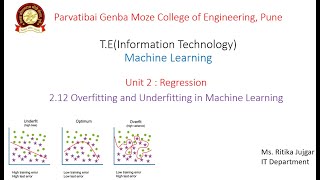 212 Overfitting and Underfitting in Machine Learning  Machine Learning [upl. by Nivac]