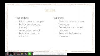 Operant vs Respondent Behavior [upl. by Arahsak]