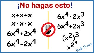 Álgebra BÁSICA 8 operaciones que debes dominar sin problema Parte 1 [upl. by Yraunaj274]