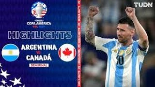 Argentina vs Canada Highlights Copa America 2024 [upl. by Alvy]