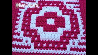 Overlay Mosaic Crochet Tutorial  Karis Crafts [upl. by Wilfrid756]