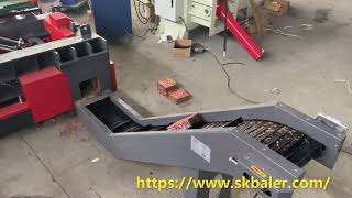 Copper chips briquette press machine millberry copper scrap baling machine copper baler machine [upl. by Babb]