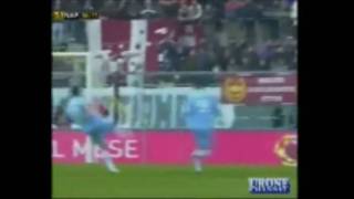 Livorno  Napoli 02  strepitoso gol di Superbike Maggio alla Van Basten  commento di Auriemma [upl. by Ion]