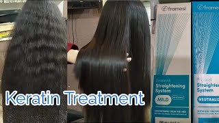 Framesi straightening System  Keratin Treatment  Permanent Hair Straight  Real Beauty Secrets [upl. by Hibbert]