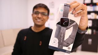 The New Fitbit Versa Unboxing Setup amp Features Overview [upl. by Eanwahs]