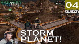 Planetbase STORM PLANET  Part 4  STEADY GROWTH  Lets Play Planet Base Gameplay Twitch [upl. by Notserc]