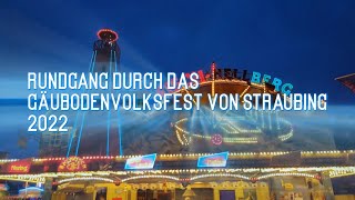 Gäubodenvolksfest Straubing Rundgang 2022 [upl. by Nylad]