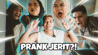 SHOUTING PRANK  SEMUA YANG DATANG AKN KENA [upl. by Ahtanamas]