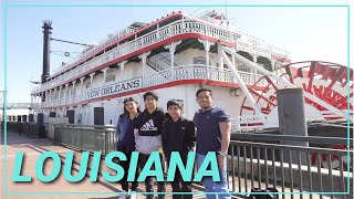 New Orleans Steamboat Natchez · LOUISIANA  Cruise Live Jazz amp Brunch along the Mighty MS River [upl. by Nosreip]