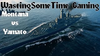 Montana vs Yamato combat World of Warships gameplay [upl. by Eural602]