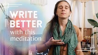 Get into the writing zone with this 10 MIN meditation  find your flow state [upl. by Dodi797]