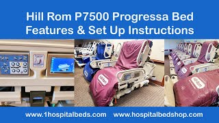 Hill Rom P7500 Progressa Features and Set Up Instructions [upl. by Nettirb15]