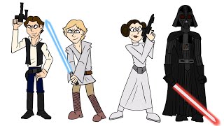 Drawing Star Wars Characters Star Wars Speedpaint [upl. by Arias878]