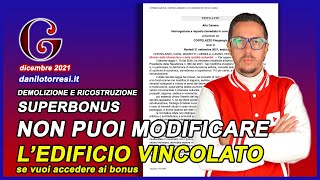 SUPERBONUS 110 demolizione e ricostruzione edifici con vincolo paesaggistico  il MIBAC risponde [upl. by Efron]