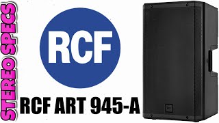 RCF ART 945 A  BASS MOTION CONTROL PROFESSIONAL ACTIVE SPEAKER FULL SPECS [upl. by Whitcher733]