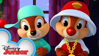 Tinsel Tussle 🎄  Chip N Dales Nutty Tales  Disney Junior [upl. by Kevan153]