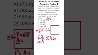 ASVABPiCAT Math Knowledge Practice Test Question Perimeter and Area acetheasvab with grammarhero [upl. by Weisbart]