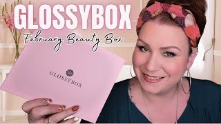 UNBOXING GLOSSYBOX FEBRUARY BEAUTY BOX  WORTH OVER £140 BUT IS IT ANY GOOD [upl. by Careaga]