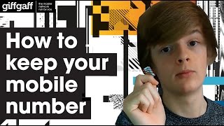 How to keep your current mobile number  giffgaff [upl. by Modesty]