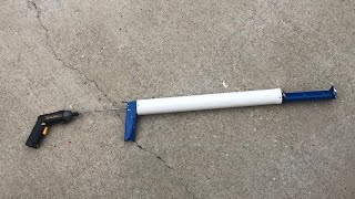 DIY Extended Drill Powered Caulk Gun [upl. by Llerod]