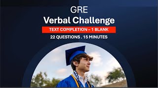 GRE Text Completion Questions  GRE Verbal Challenge 2024  Ep 02 [upl. by Adamok]