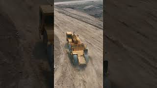 Komatsu 155ax pushing buggies [upl. by Aikahc]