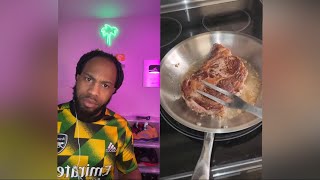 Best way to cook a steak is in a stainless steel pan  Y’all gotta see this 🤔 fypシ [upl. by Booker]