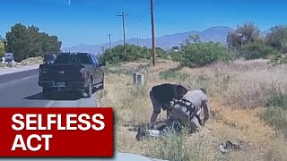 Sheriff looking for person who helped Nevada deputy [upl. by Yesdnik]