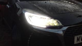 Citroen DS3 LED Vision Headlights  different settings [upl. by Alboran863]