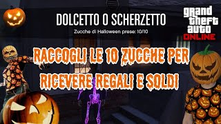 Posizione 10 zucche giornaliere Raccogli le zucche per ricevere denaro e regali in Gta online🎃🎁 [upl. by Lynnette]