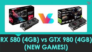 RX 580 4GB vs GTX 980 4GB  1080P New Games Comparison [upl. by Naimerej817]