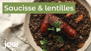 Recette des saucisse amp lentilles [upl. by Touber]