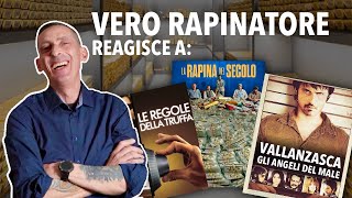 VERO RAPINATORE DI BANCHE reagisce a VALLANZASCA LA RAPINA DEL SECOLO e altri film [upl. by Kong895]